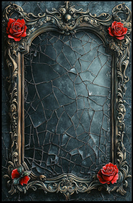 Ornate Elegance Baroque-Inspired Frame Cultural Heritage Poster