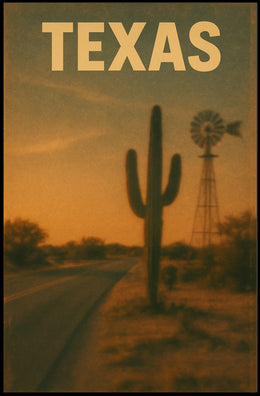 Texas Landscape Poster