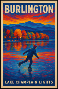 Burlington Lake Champlain Lights Poster