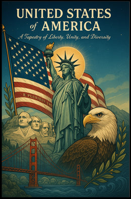 A Tapestry of Liberty, Unity, and Diversity Poster