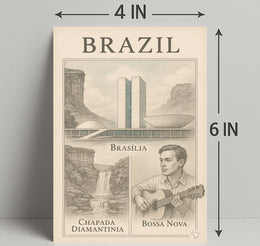 Brazil Cultural and Natural Wonders Poster PosterGoat