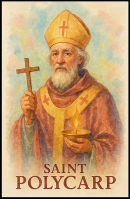 Saint Polycarp Portrait For Exhibit Space Display Poster