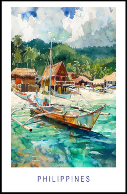 Philippines Tropical Paradise Travel Poster PosterGoat