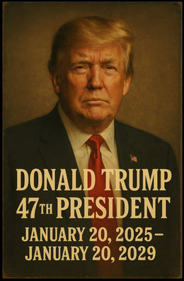 Trump 47th President Scenic Collector Poster