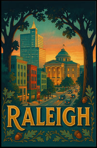 Raleigh Cityscape Poster