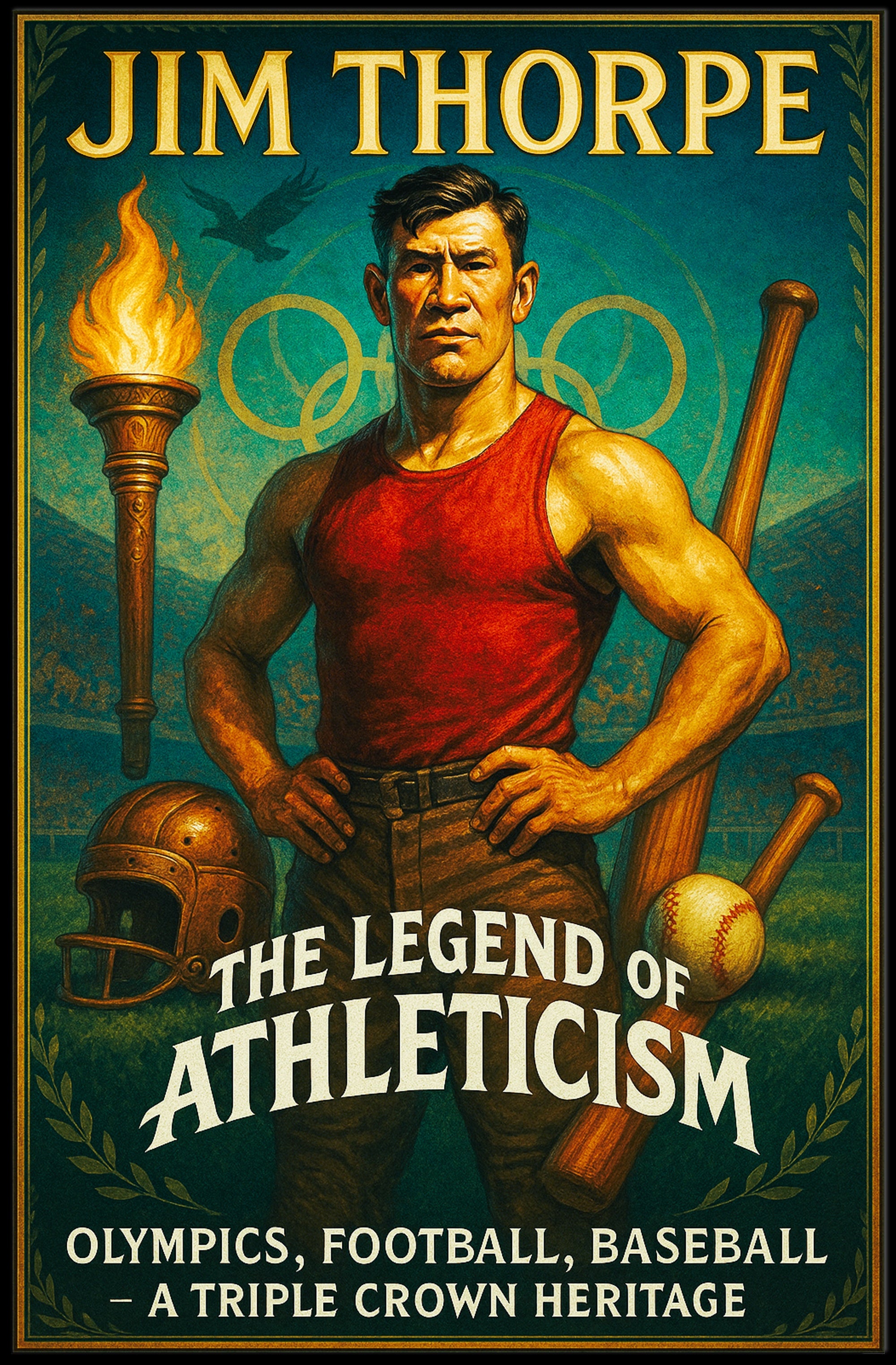 Jim Thorpe The Legend of Athleticism Poster PosterGoat