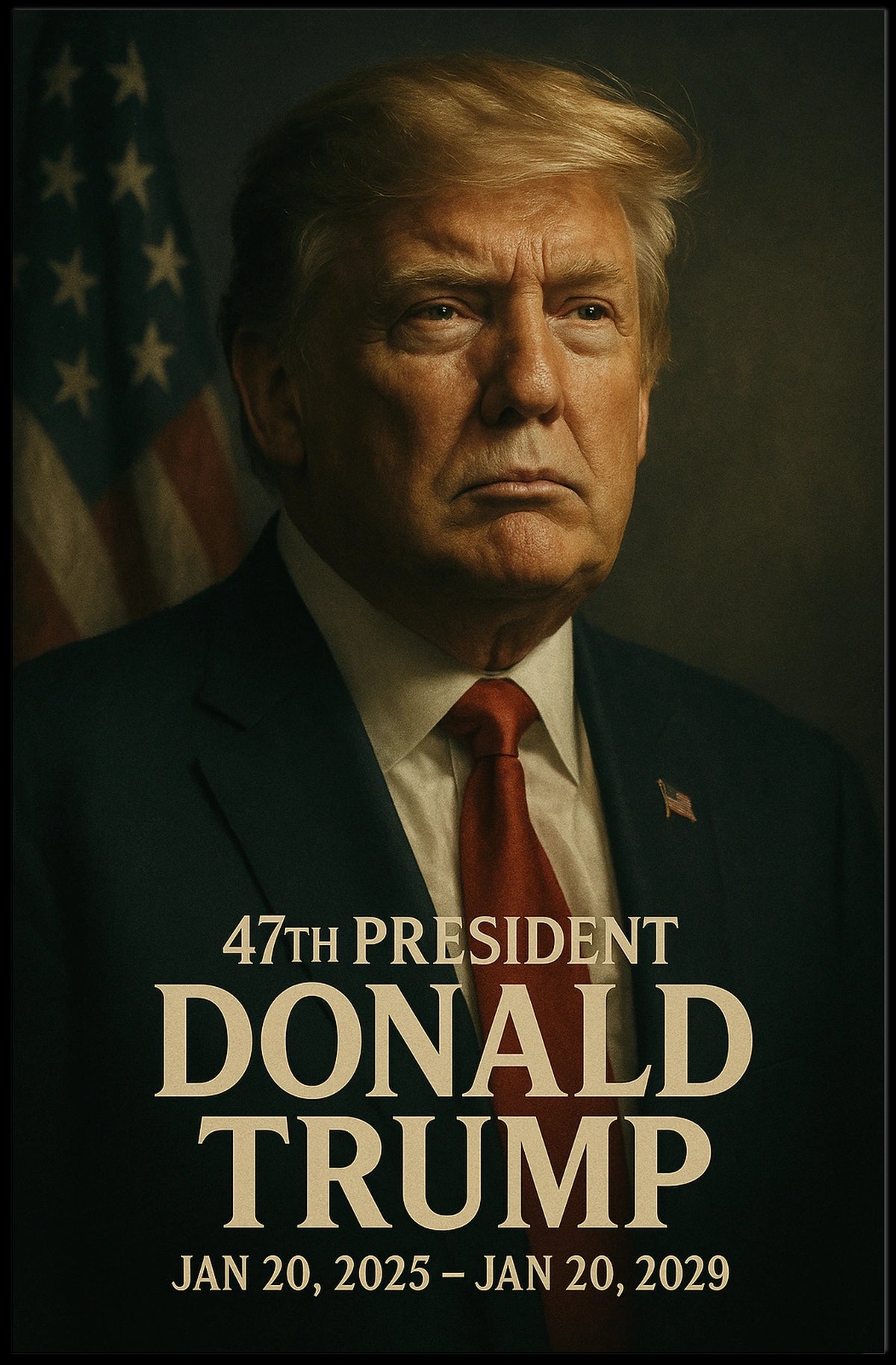 Donald Trump 47th President Poster