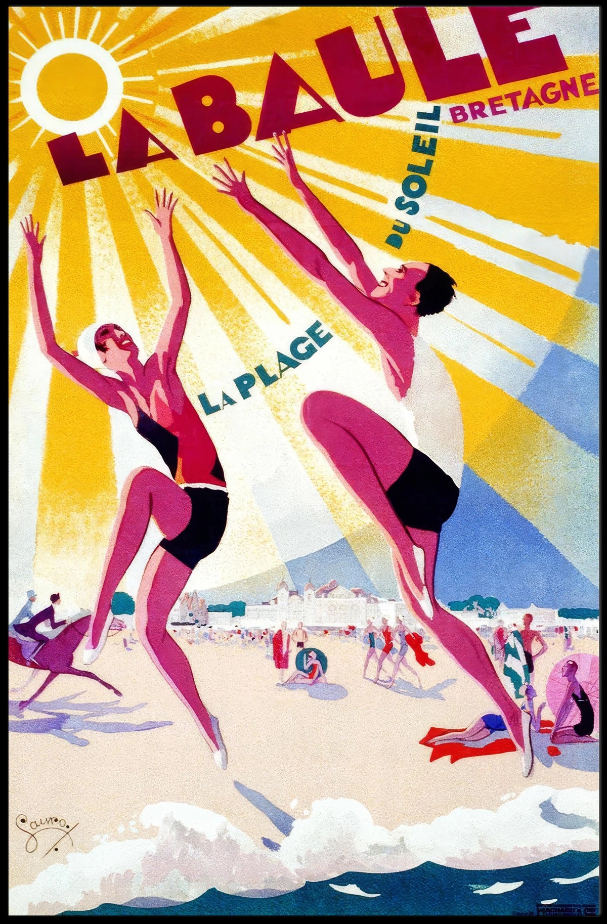 La Baule La Plage Du Soleil Poster