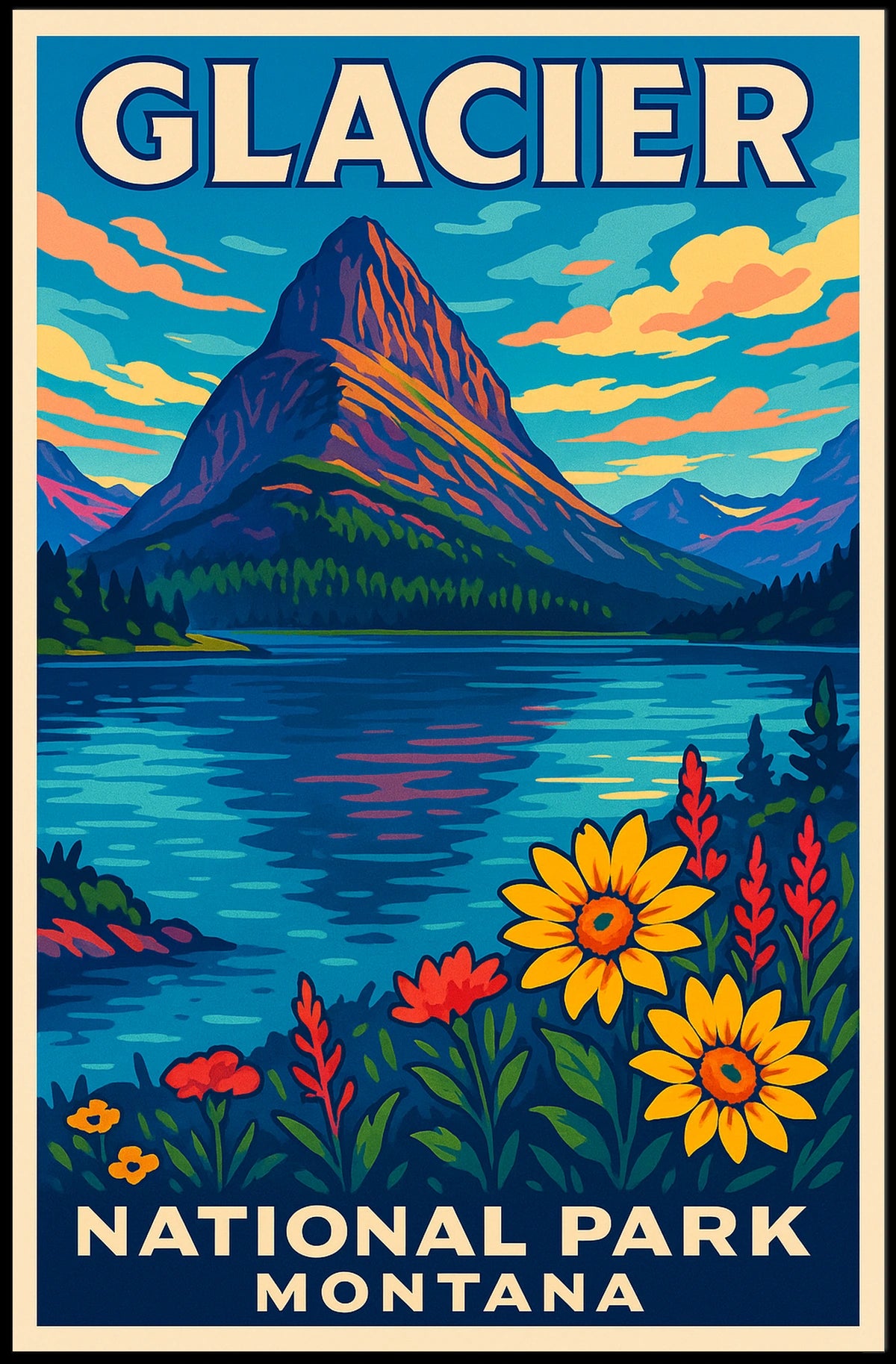 Glacier National Park Montana Poster
