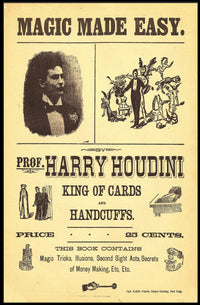 Harry Houdini Vintage Magic Cultural or Heritage Poster
