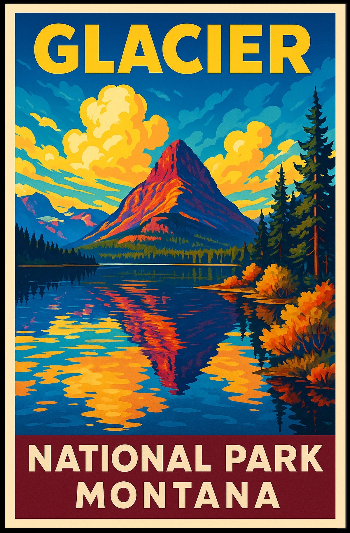 Glacier National Park Poster