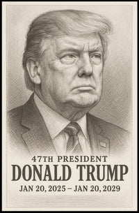 Trump 47th President Historical or Presidential Poster