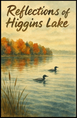 Higgins Lake Watercolor Tranquility Artistic Poster