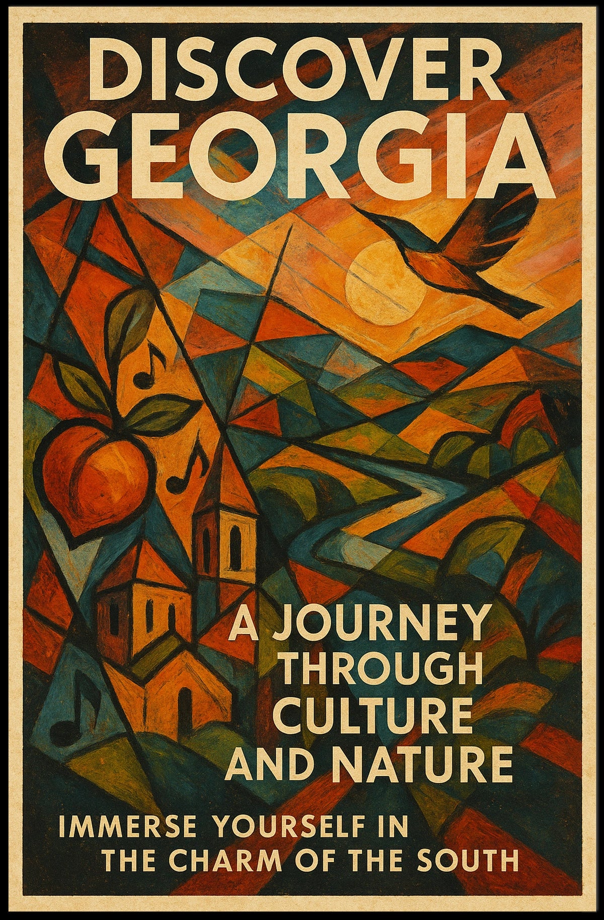 Discover Georgia A Journey Through Poster