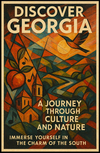 Discover Georgia A Journey Through Poster