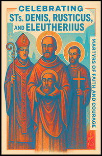 Celebrating Sts. Denis, Rusticus, And Poster