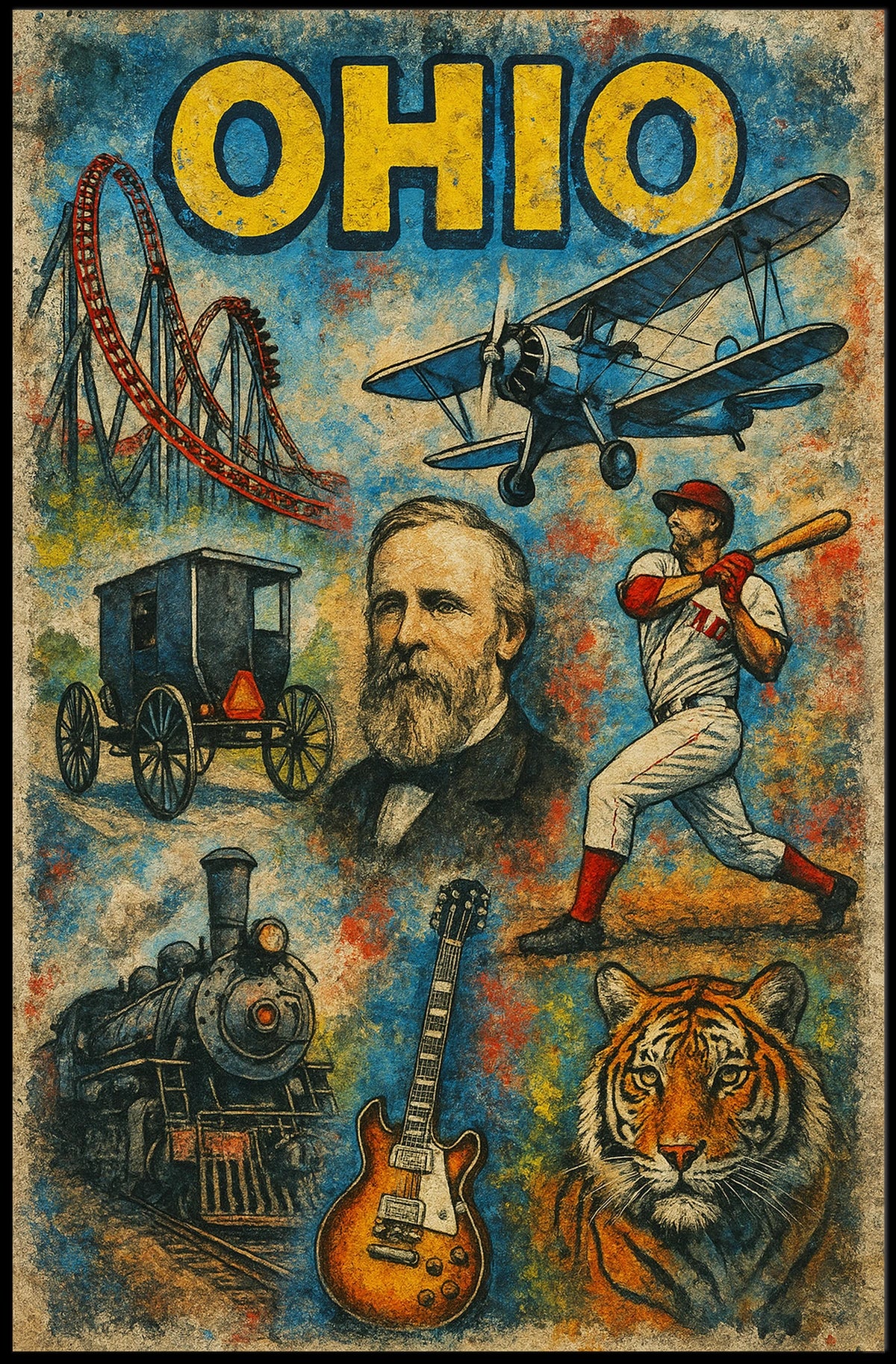 Ohio Heritage Collage Poster