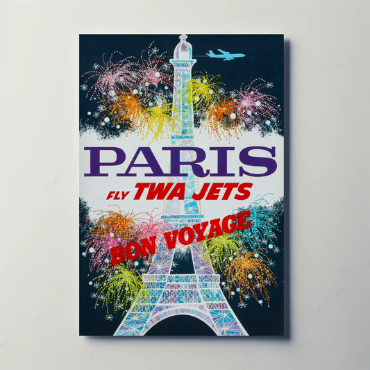Fly TWA to Paris Bon Voyage! (1950s)