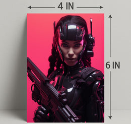 Cybernetic Warrior Poster PosterGoat