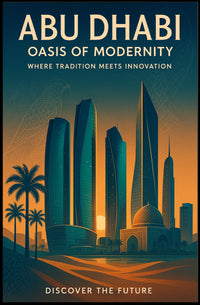 Abu Dhabi Skyline: Tradition Meets Modernity Travel Poster