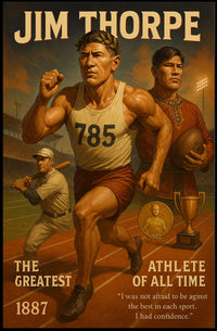 The Greatest Athlete of All Time Jim Thorpe Poster