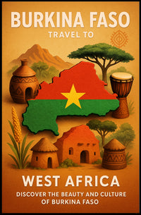 Discover Burkina Faso Poster PosterGoat