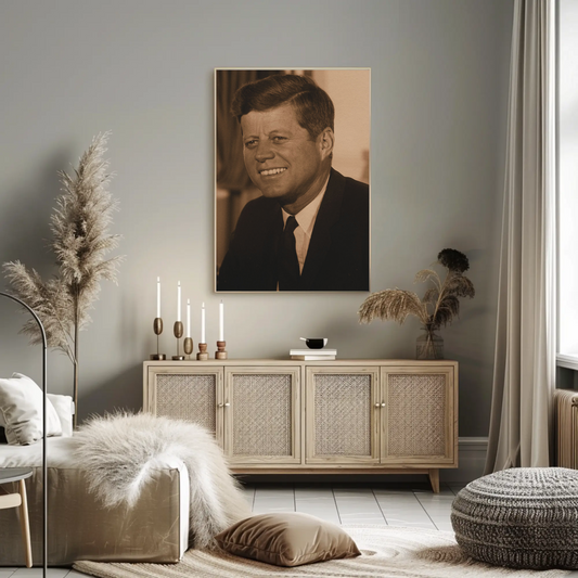 John F. Kennedy 35th President Sepia Photo