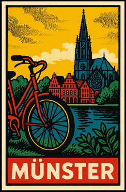 Münster Travel Poster