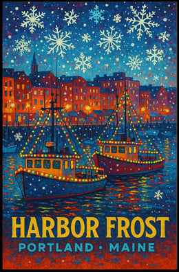Harbor Frost in Portland, Maine Poster