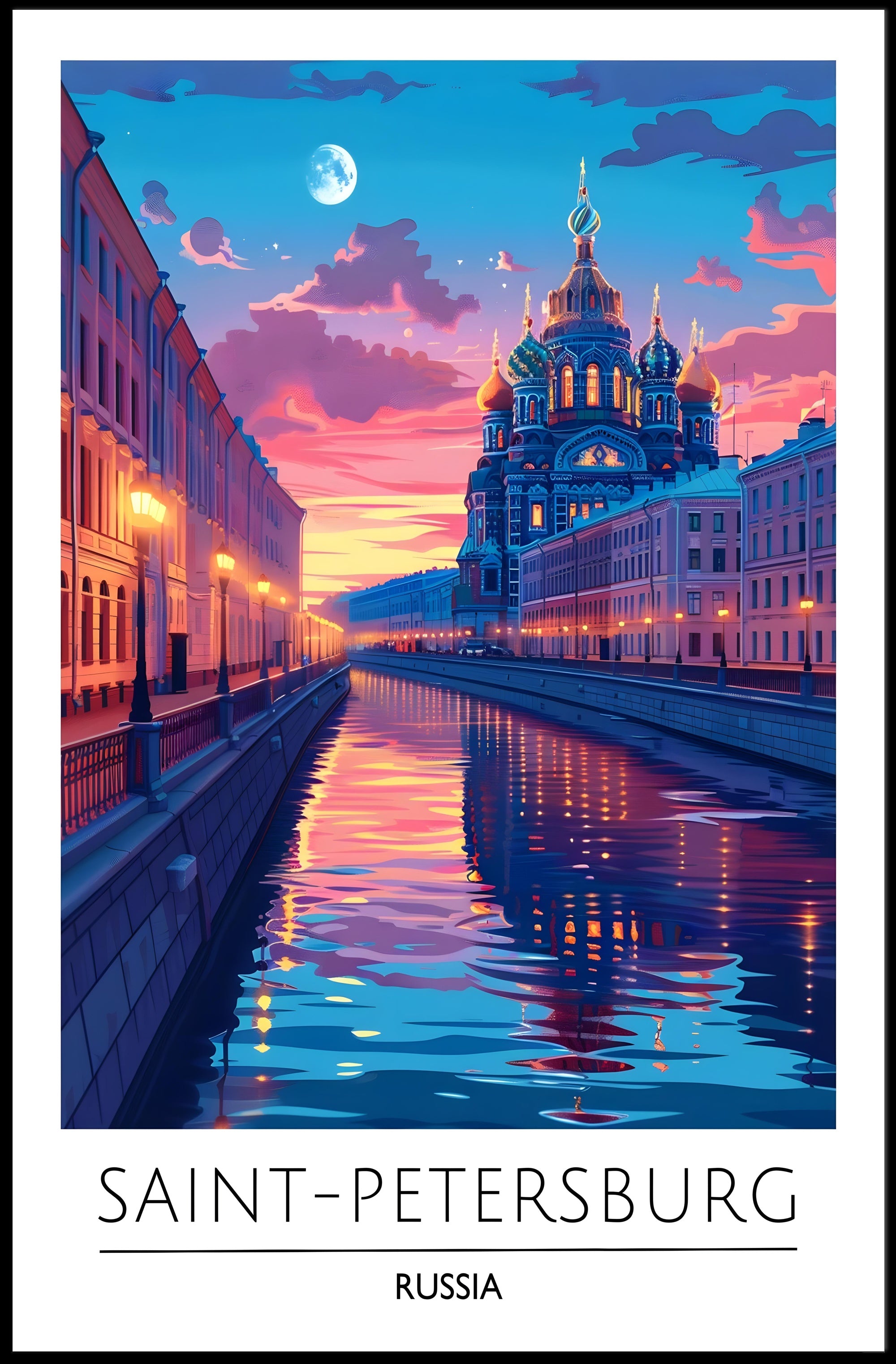 Saint Petersburg Cathedral Poster