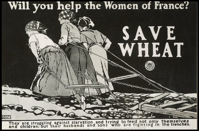 Women of France Vintage Patriotic Propaganda Poster