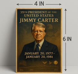 Jimmy Carter Portrait Collection Decor Series Poster PosterGoat