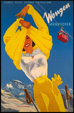 Wengen Ski Resort Poster