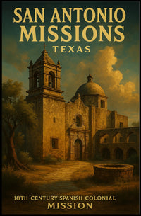 San Antonio Missions Poster