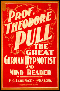 Great German Hypnotist Show Vintage Cultural or Heritage Poster