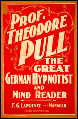 Great German Hypnotist Show Vintage Cultural or Heritage Poster