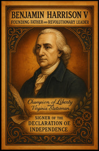 Benjamin Harrison V Founding Father Poster