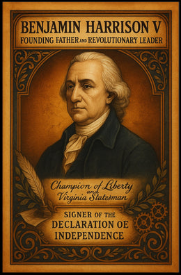 Benjamin Harrison V Founding Father Poster