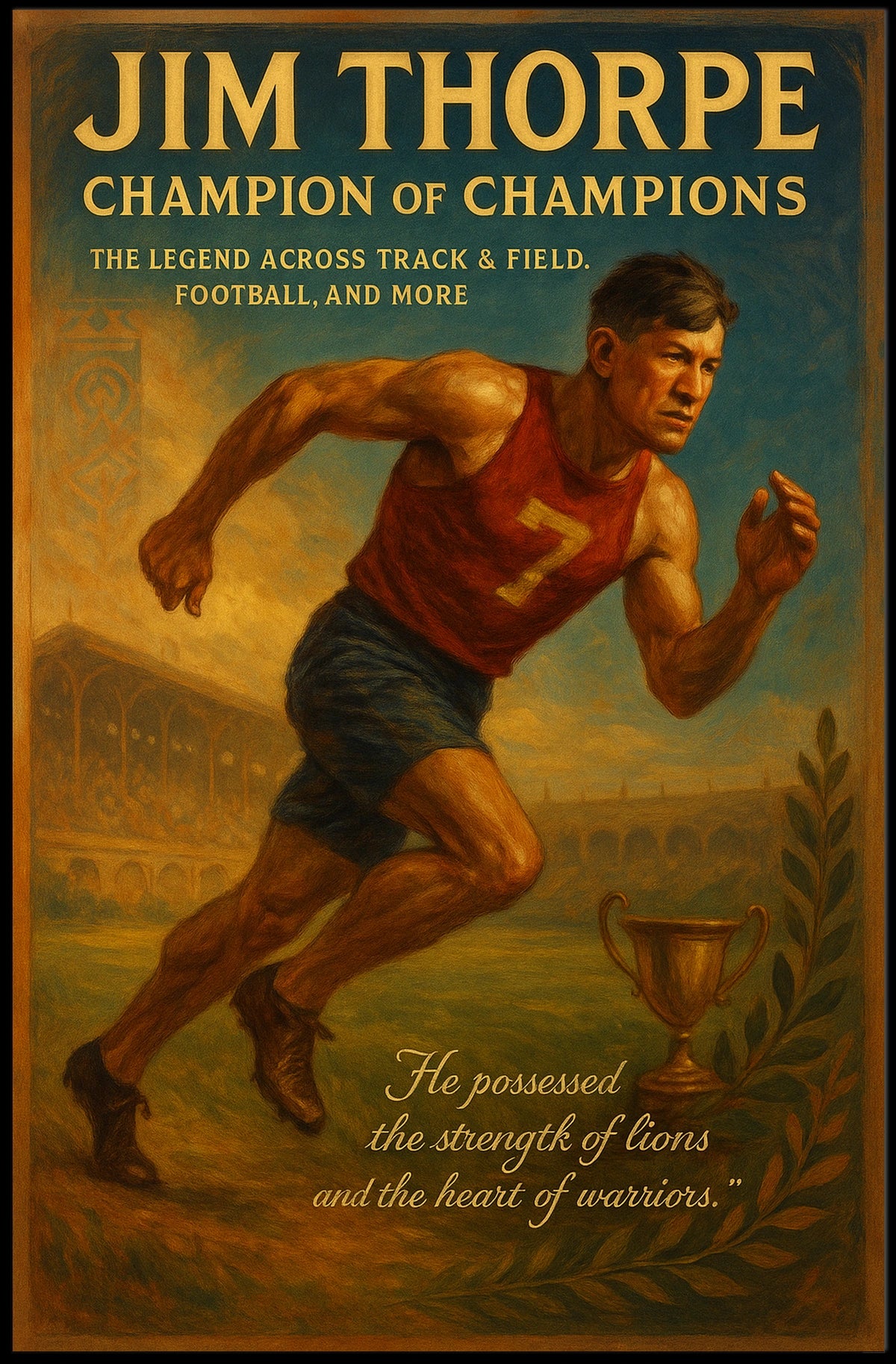 Jim Thorpe The Ultimate Sports Legend Poster