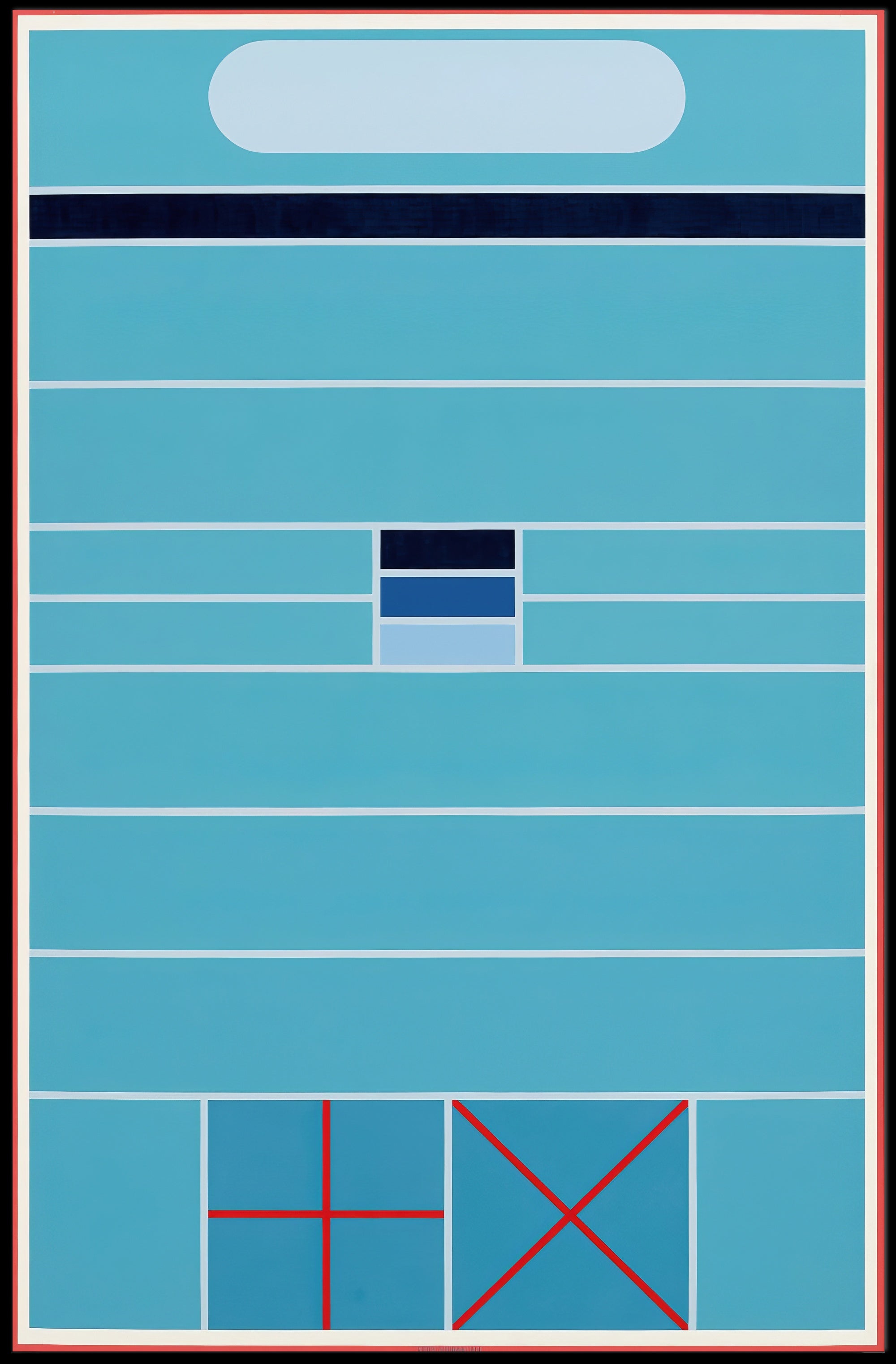 Abstract Geometric Composition Minimalist Poster