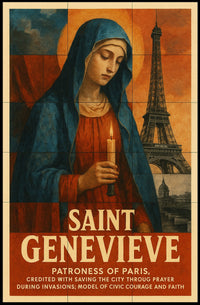 Saint Genevieve Patroness Of Paris Poster