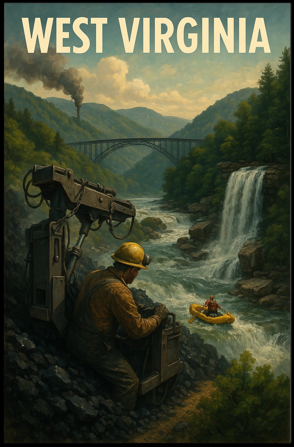 West Virginia Landscape Poster