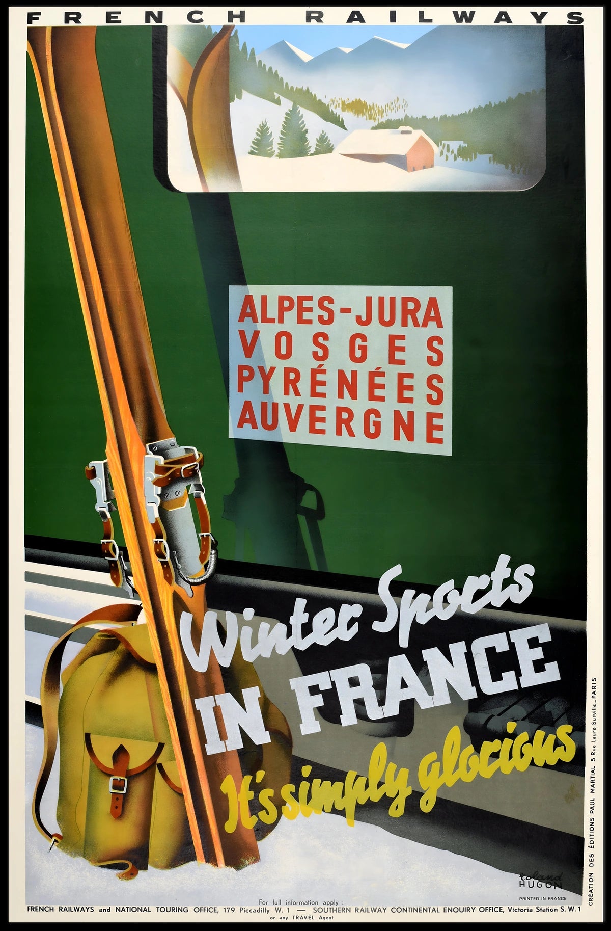Winter Sports In France Poster