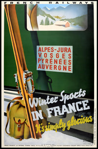 Winter Sports In France Poster