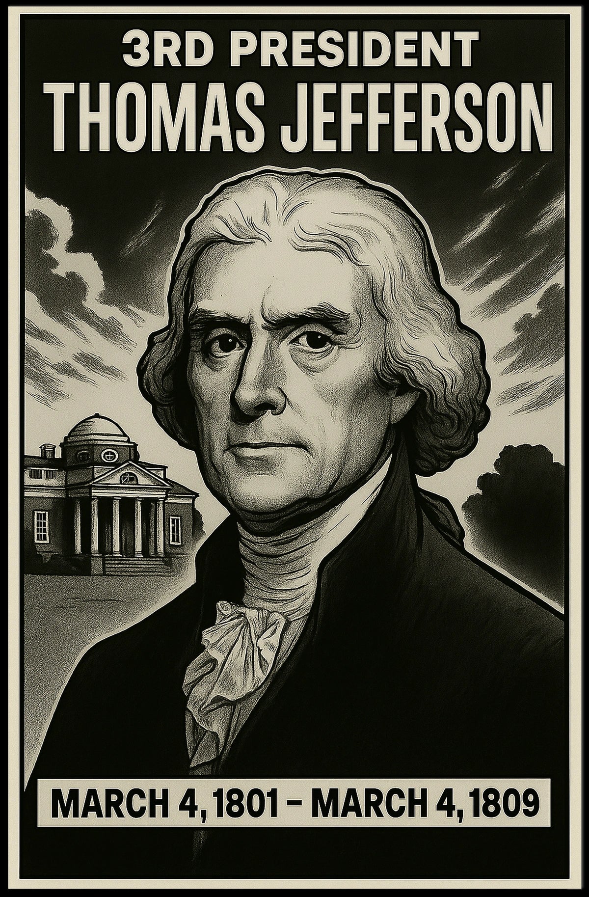 Thomas Jefferson 3Rd President Poster
