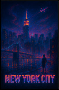 New York City Nightscape Poster