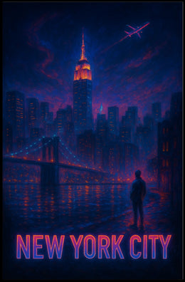 New York City Nightscape Poster