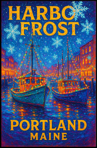 Harbor Frost In Portland, Maine Poster