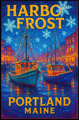 Harbor Frost In Portland, Maine Poster