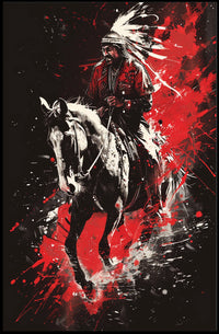 Warrior On Horseback Poster